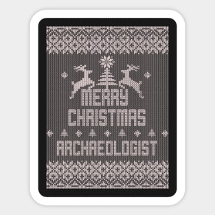 Merry Christmas ARCHAEOLOGIST Sticker